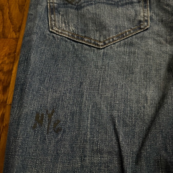 Vintage American Eagle Graffiti Skinny Jeans 33x30 - Picture 6 of 9